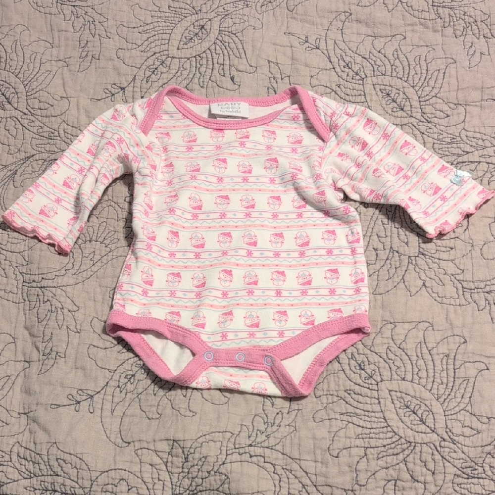 Charming Pink and White Kids Bodysuit